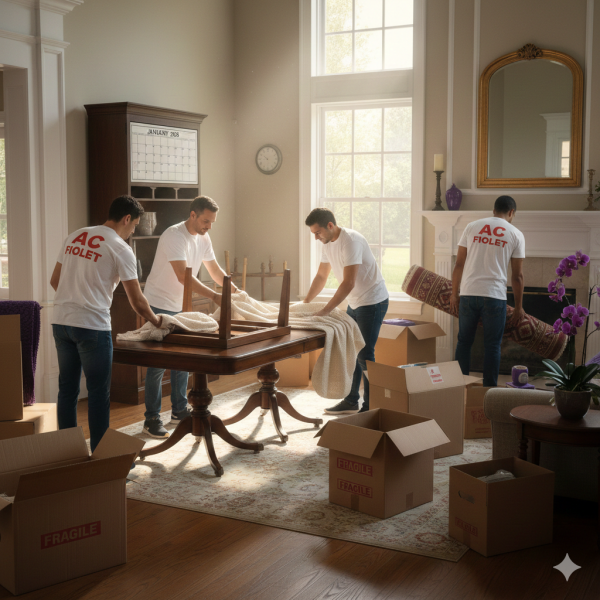 Déménageur professionnel à Viry 74580 pour le déménagement d'un petit appartement en centre ville avec des contraintes d'accès