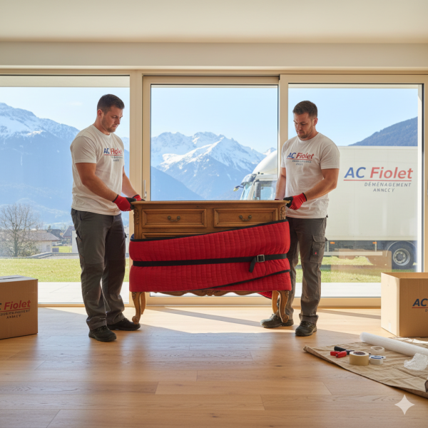 Déménagement complet d'une maison avec plusieurs étages avec un déménageur professionnel à Collonges-sous-Salève 74160
