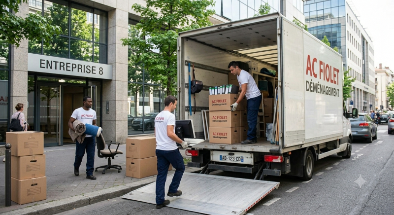 Déménageurs professionnels Villefranche sur Saône qui assurent le transfert d'entreprise sécurisé de vos bureaux d'entreprise avec efficacité et minutie.   