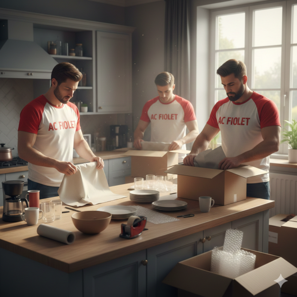 Déménagement d'un appartement en duplex de grande superficie avec contraintes d'accès et nécessité d'un monte meubles avec un déménageur professionnel à Présilly 74160