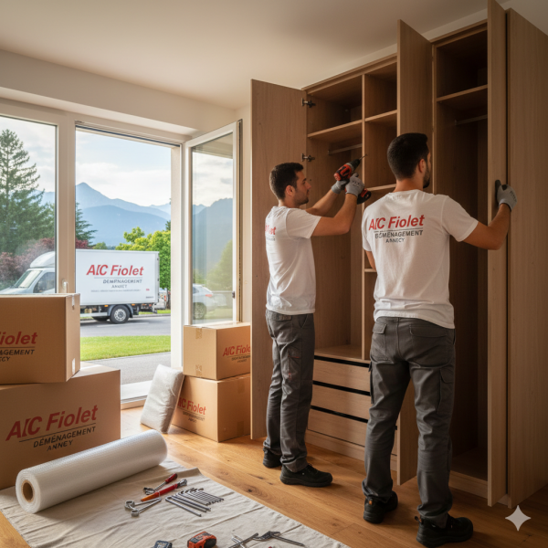 Déménagement à Chavanod 74650 avec un déménageur professionnel spécialisé dans le démontage et remontage de mobiliers spécifiques