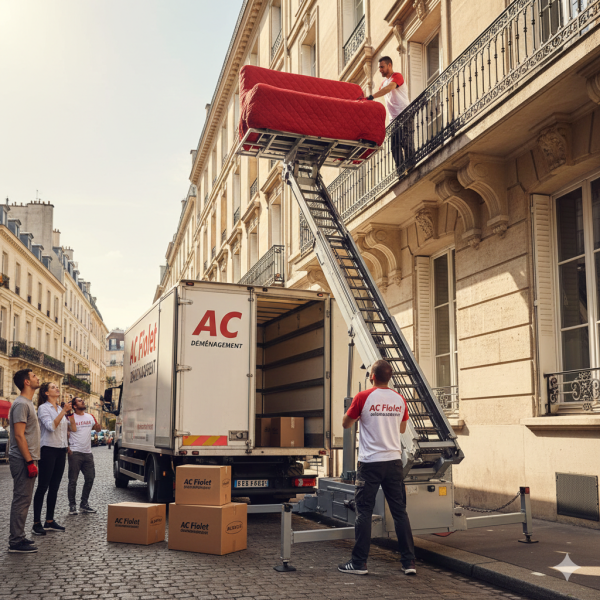 Déménagement rapide à Gleizé 69400 avec un déménageur professionnel sérieux et pas cher pour un appartement en étage sans ascenseur