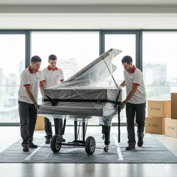 Spécialiste du Déménagement d'Objets Lourds à Lyon 69 qui déménage piano en toute sécurité