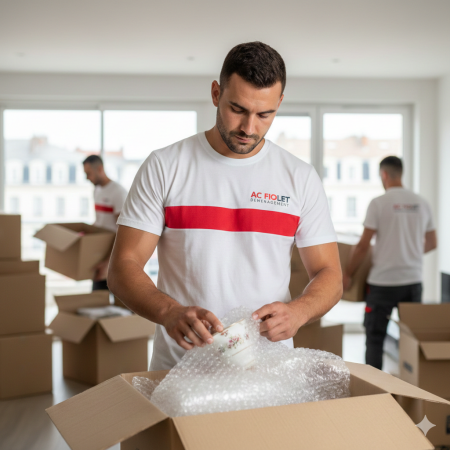 Notre zone d'activité pour ce service Entreprise spécialisée dans les déménagements de particuliers avec monte-meubles pour accès en hauteur à